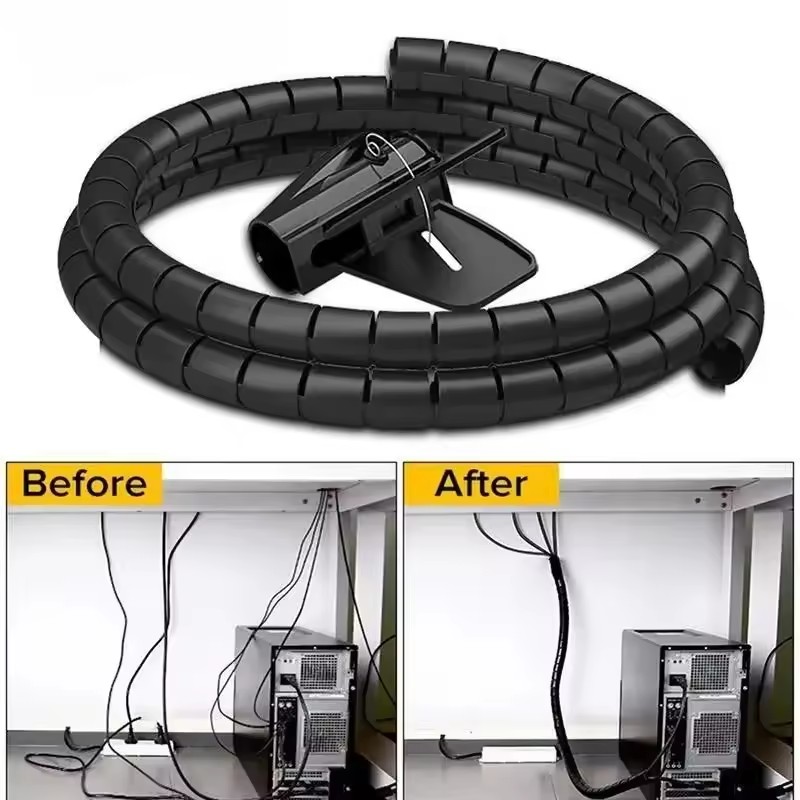 Cable Organizer - Protetor de Cabo Espiral Flexível 2M/1M,