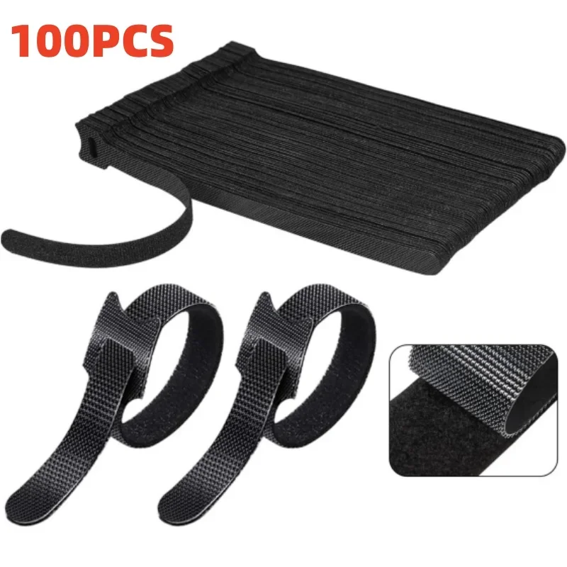 Cable Organizer - 100 unidades de abraçadeiras organizadoras de