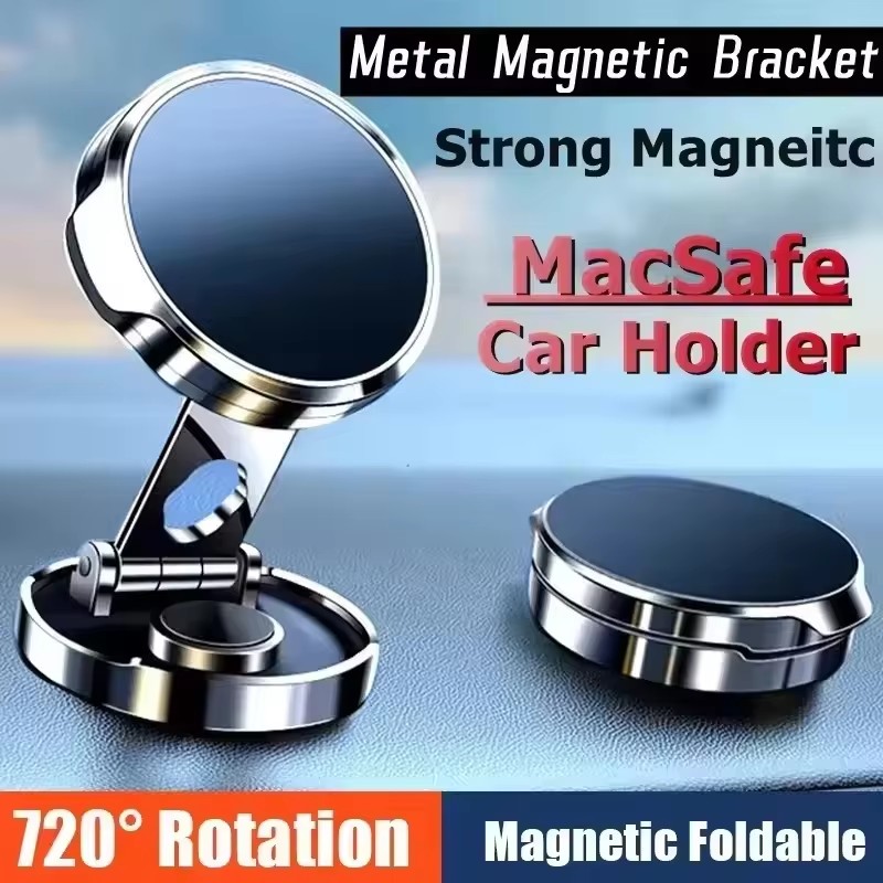 Phone Holder - Suporte Magnético Redondo Dobrável para Carro,