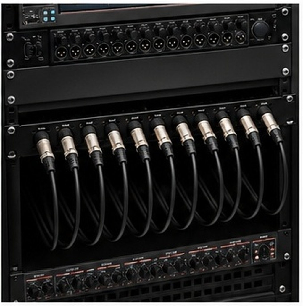 Cable Organizer - Painel de Áudio com 12 Portas