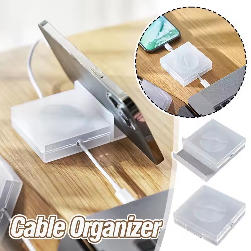Cable Organizer - Organizador de Cabos Transparente Portátil, Gerenciador