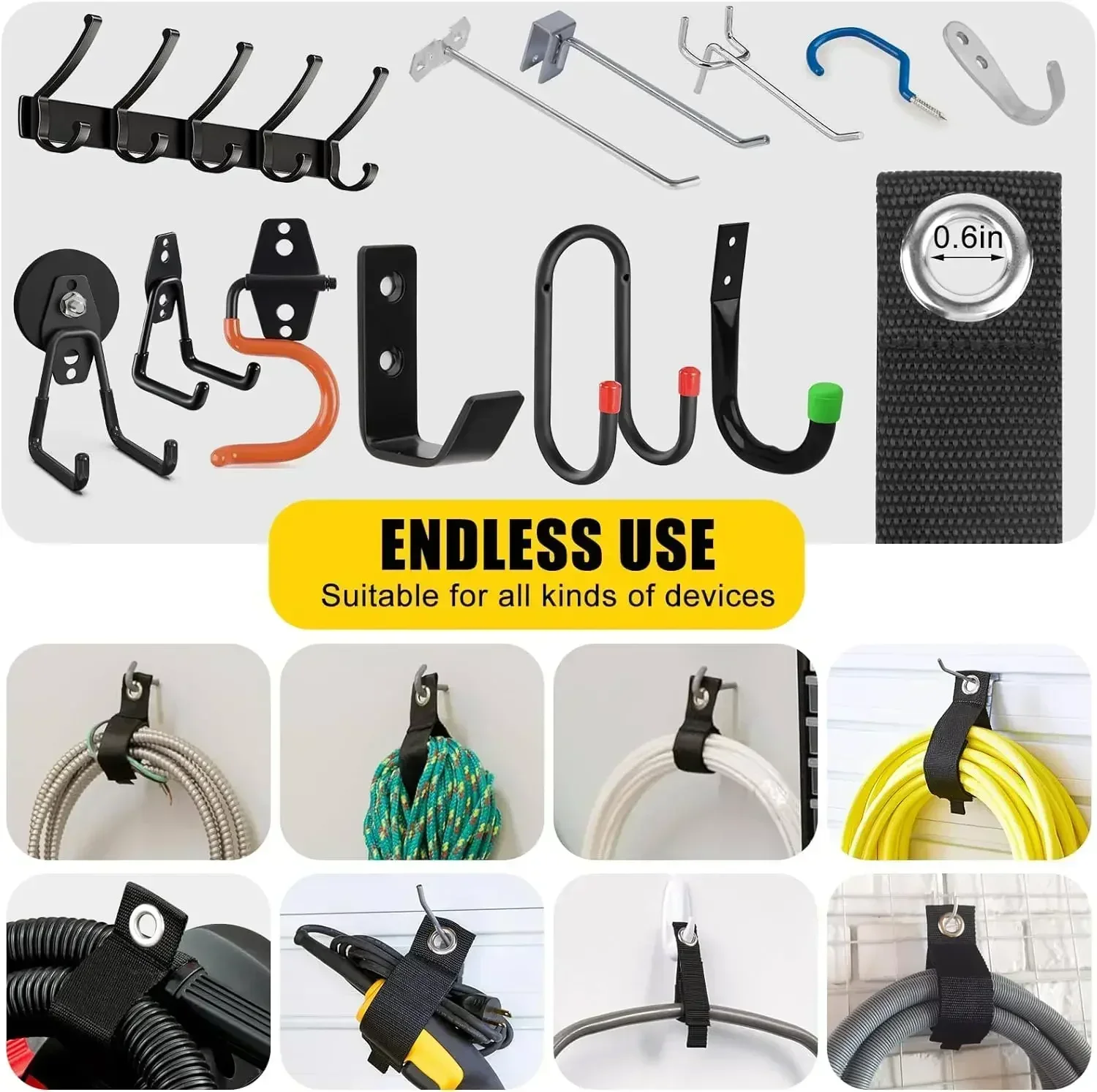 Cintas de armazenamento reforç - Cable Organizer avaliação e preço