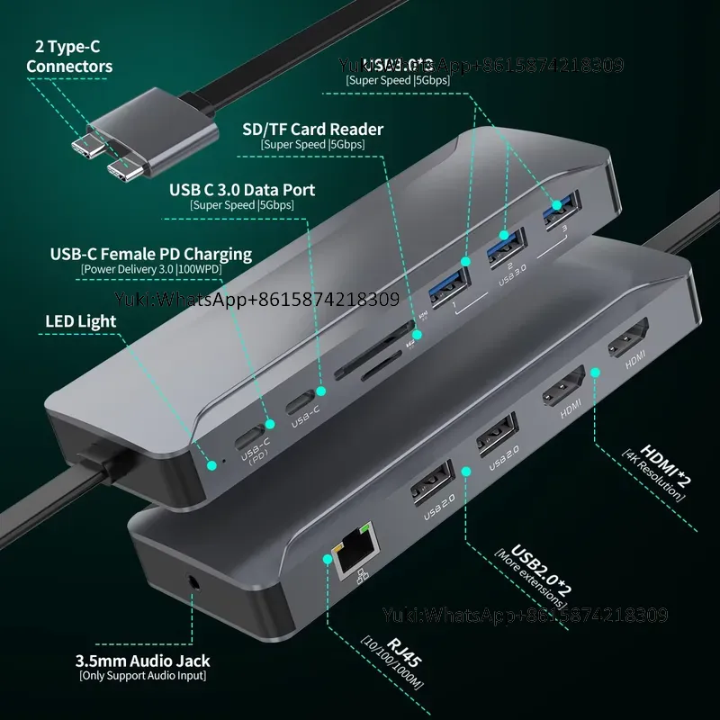 Estação de Acoplamento USB-C 5 - Usb Hub avaliação e preço