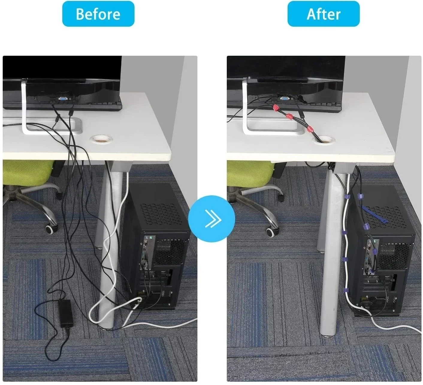 100 unidades de abraçadeiras o - Cable Organizer avaliação e preço