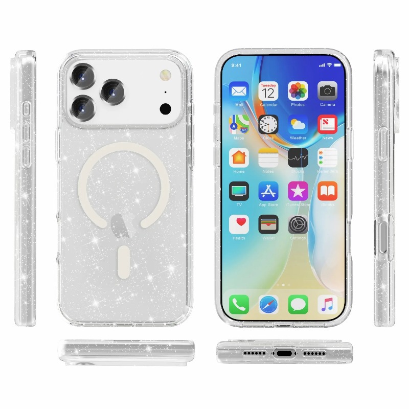 Bling glitter claro caso de te - Wireless Charger avaliação e preço
