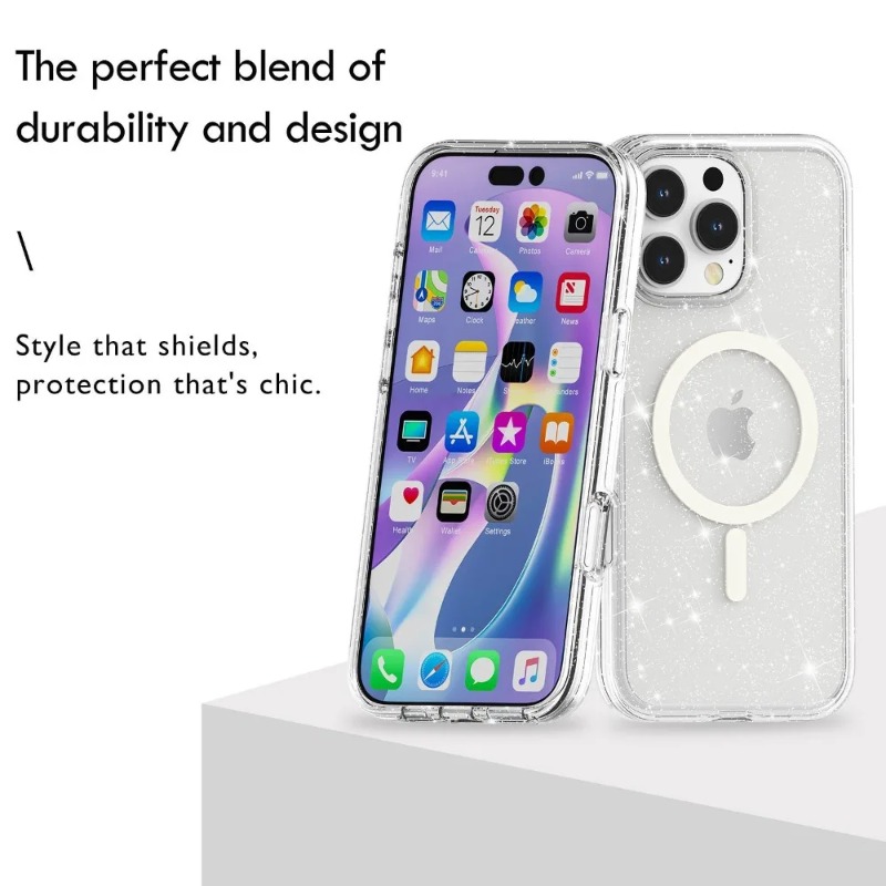 Bling glitter claro caso de te - Wireless Charger avaliação e preço